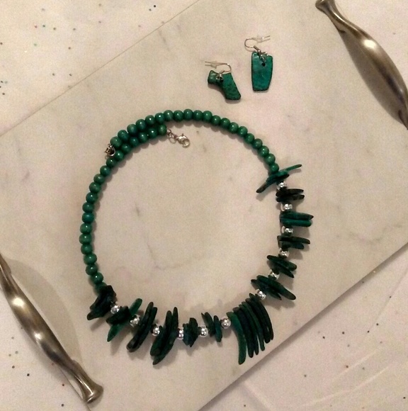 Turquoise Color Jewelry Set - Picture 3 of 4
